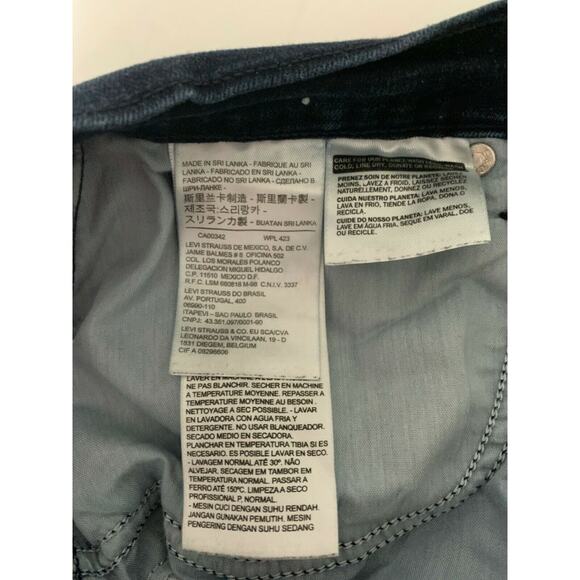 Levi's 505 Straight Jeans Women's Size W30L32 Blue Mid Rise Stretch Denim - Picture 6 of 8